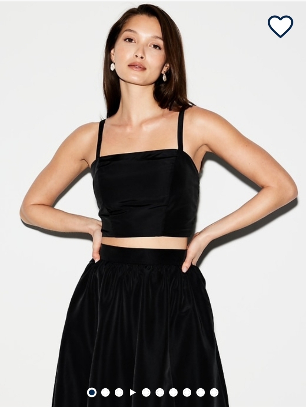 NWT The Occasion by Old Navy Taffeta Cropped Tank Top
